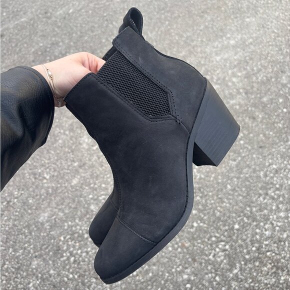 Toms Everly Boots - Black Oiled Nubuck Fit 8.5W - Picture 3 of 10